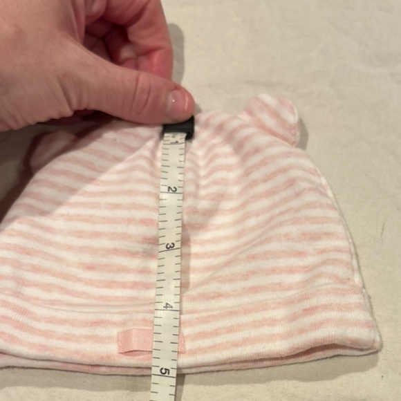 Gap baby first favorite stripe bear hats 0-3 months, set of 2 - Picture 14 of 15